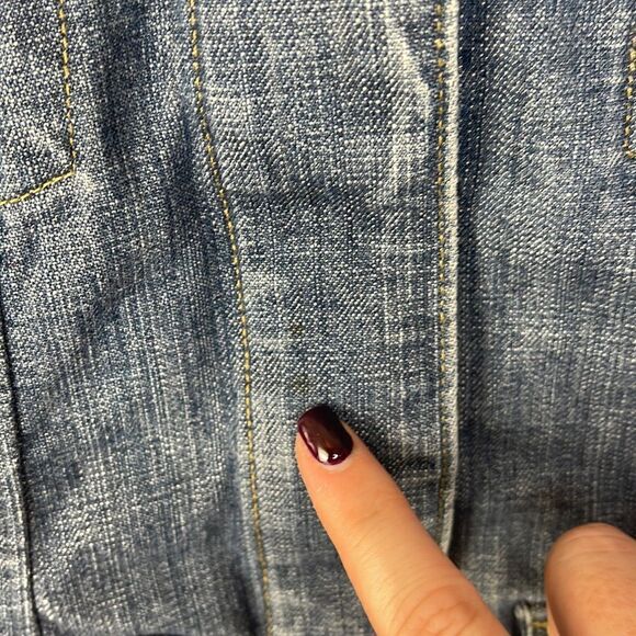 Eddie Bauer Jean Jacket Button Up Size XS - Picture 8 of 8